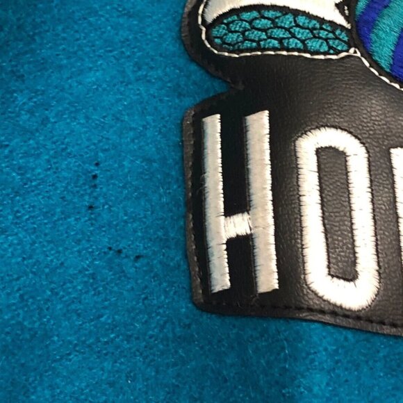 Vintage 90s Y2K Jeff Hamilton NBA Team Patchwork Jacket Mens 6XL Wool Basketball - Picture 8 of 8